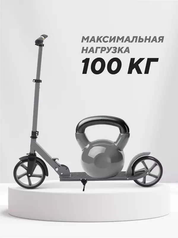 Самокат 2-х колесный Mowbaby Prisma Grey