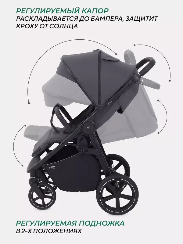 Коляска прогулочная Mowbaby Trail Carbon