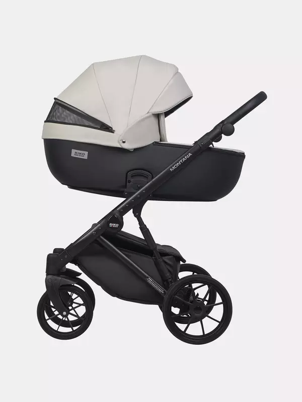 Коляска 2 в 1 Riko Basic Montana Ecco 31 Light Silver-Black